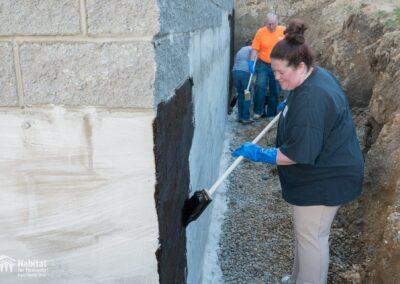 Consumers National Bank volunteering with Habitat for Humanity