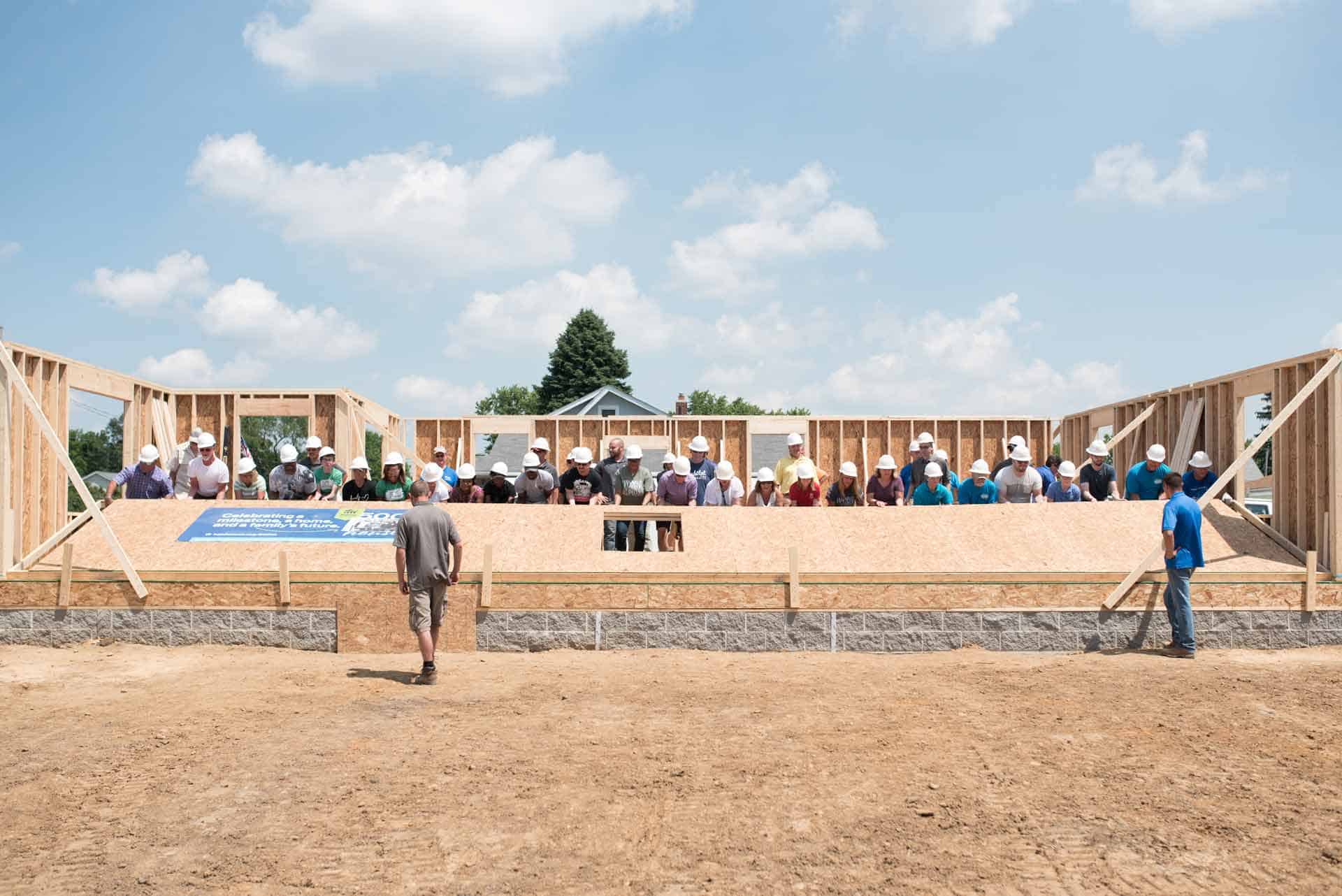 Habitat for Humanity Wall Raising