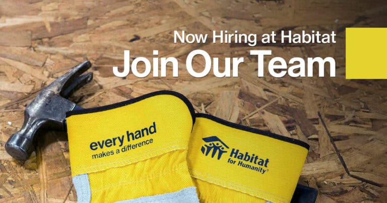 Now Hiring at Habitat - Join Our Team